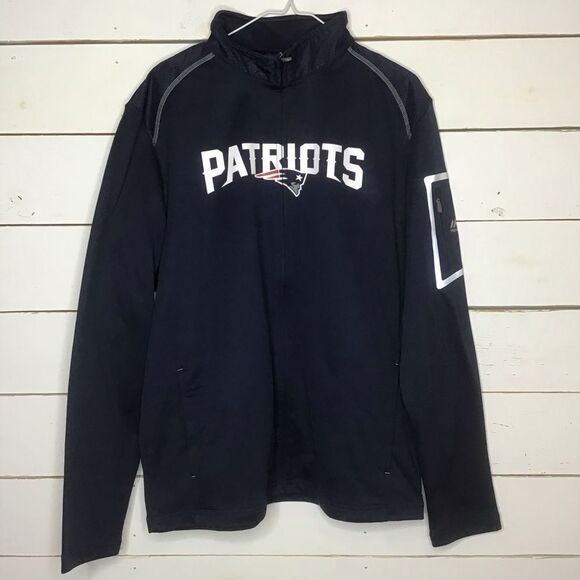 New Majestic New England Patriots Full Zip Jacket - Picture 1 of 8